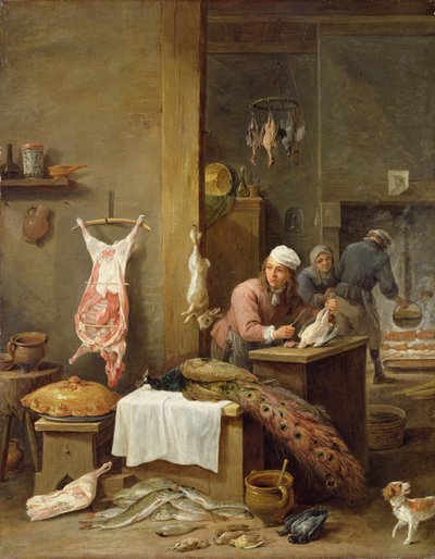 In der Küche, 1669 von David Teniers the Younger